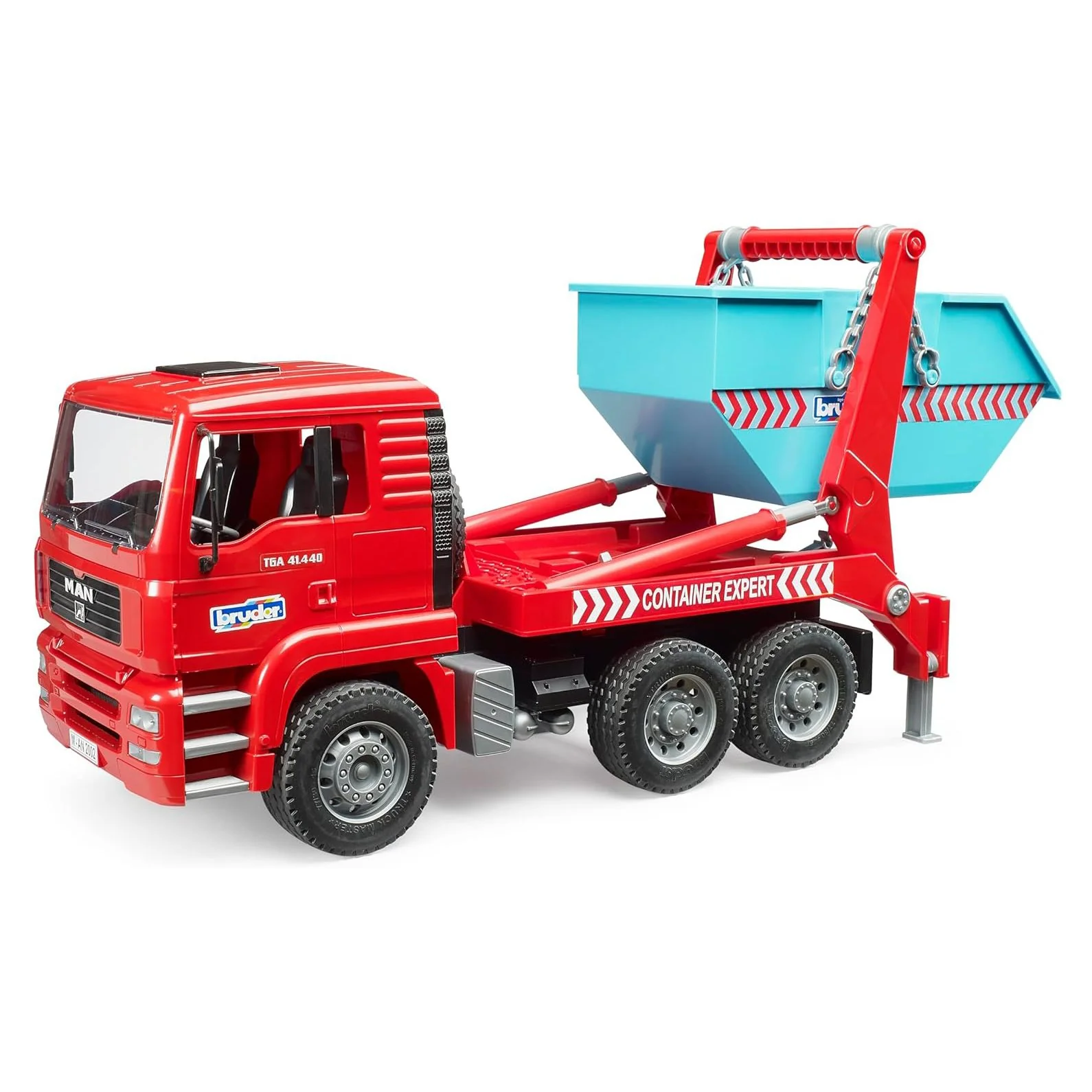 1/16 MAN TGA Skip Loader Container Truck by Bruder - Image 4
