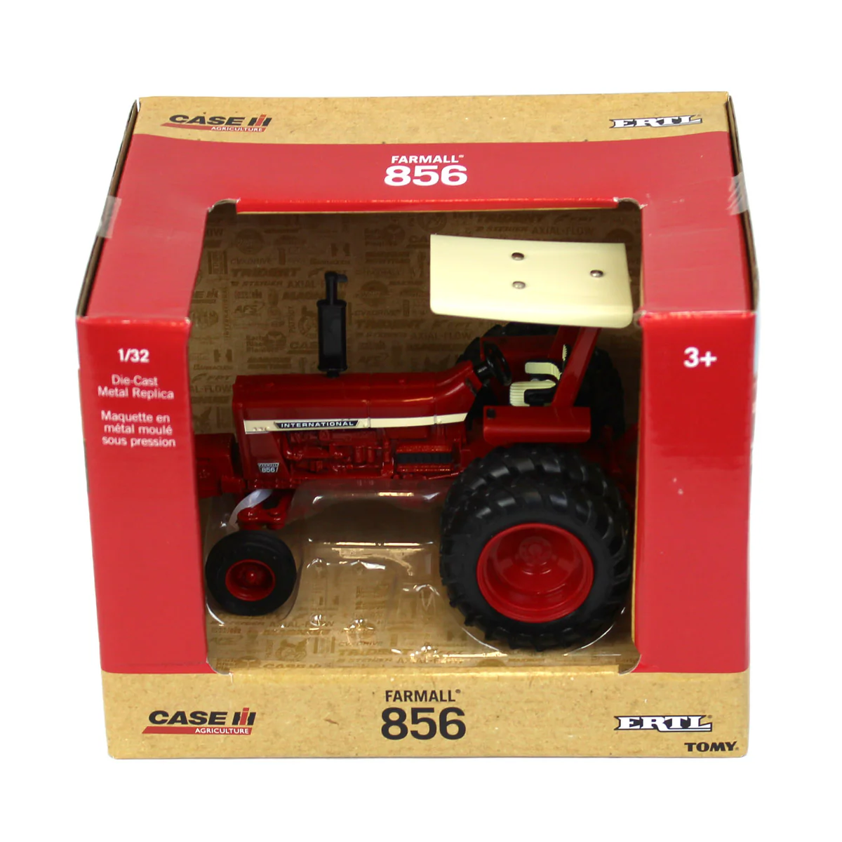 1/32 IH Farmall 856 Tractor with Wide Front, Duals, ROPS & Canopy by ERTL - Image 5