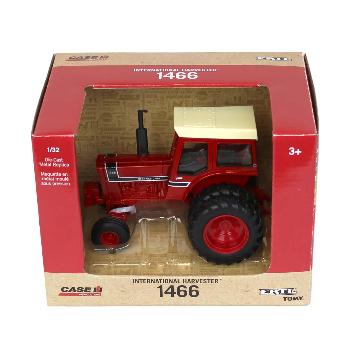 1/32 International 1466 Black Stripe Tractor with Duals by ERTL - Image 6