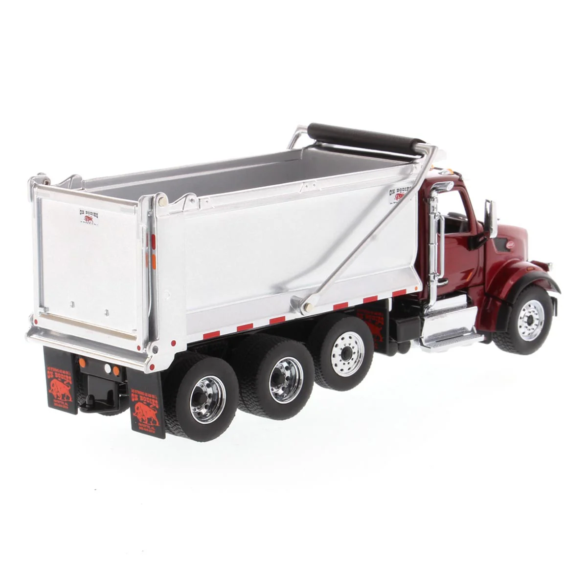 1/50 Peterbilt Model 567 SFFA Tandem Axle Dump Truck with Pusher Axle by Diecast Masters - Image 3