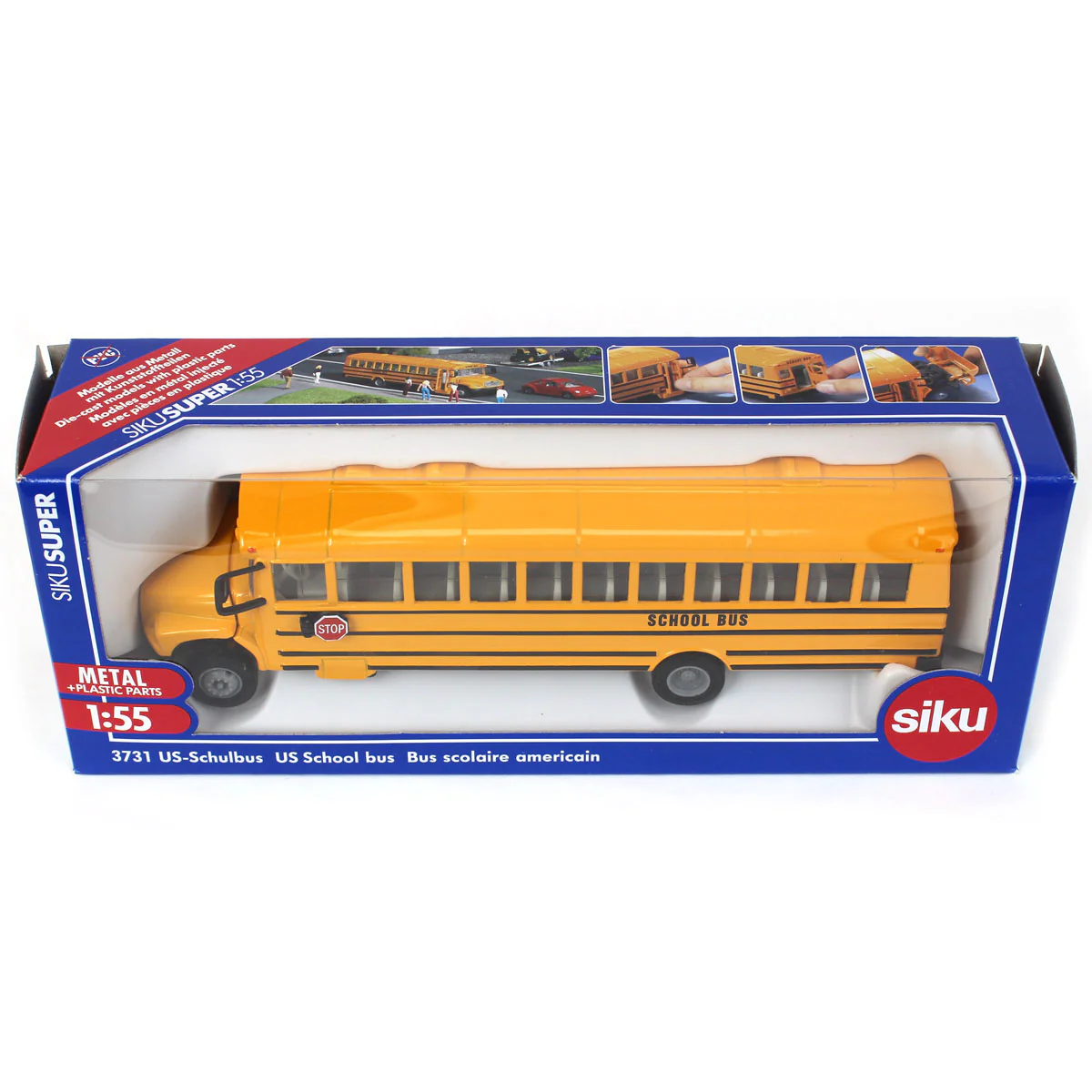 1/55 Diecast USA School Bus - Image 7