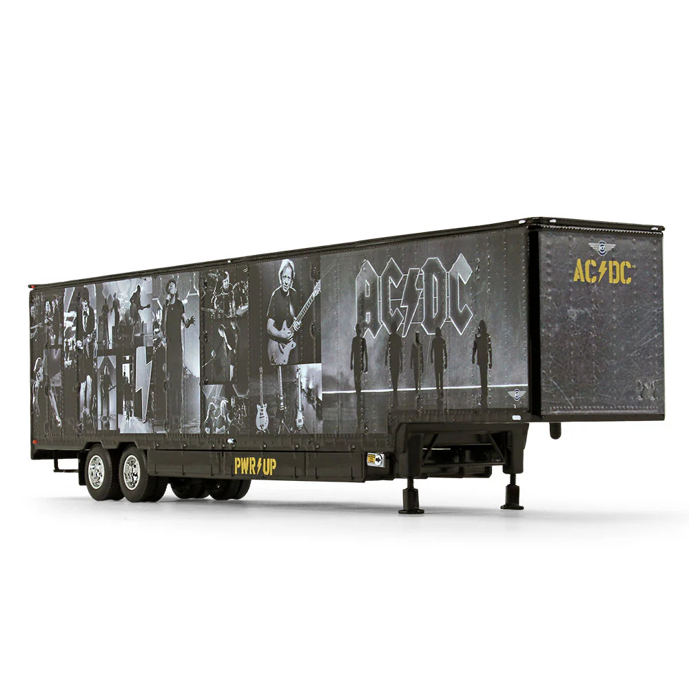 1/64 Black AC/DC Power Up Peterbilt Semi with Trailer, DCP by First Gear - Image 4
