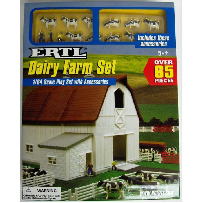 1/64 ERTL Dairy Farm Play Set with Accessories - Image 3