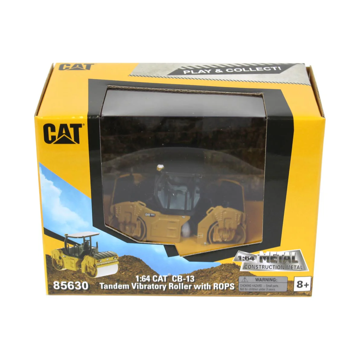 1/64 High Detail Caterpillar CB-13 Tandem Vibratory Roller with ROPS - Image 4