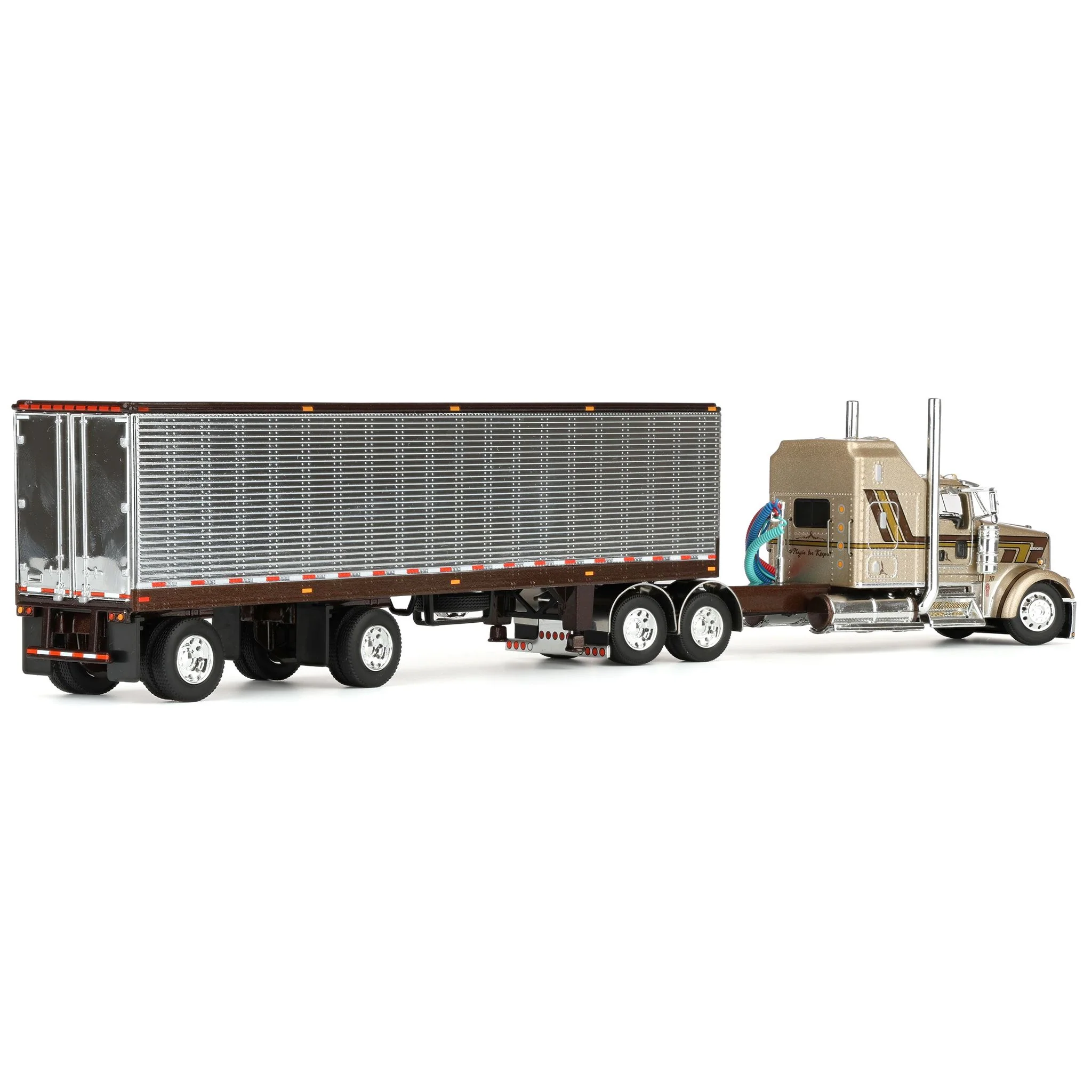 1/64 Kenworth W900L with 40ft Vintage Trailer, Red's Favorites #1: Jason Sanders, DCP by First Gear - Image 3